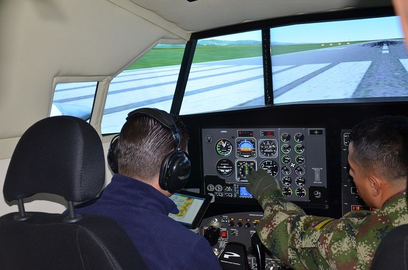 Centro de simulación de vuelo