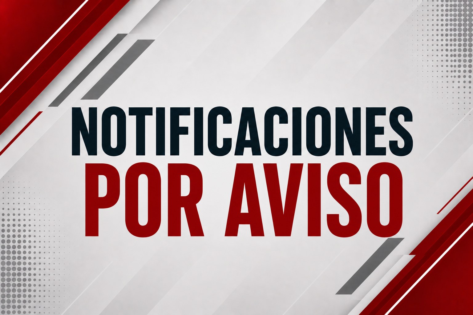 Notificaciones por Aviso de la Octava División