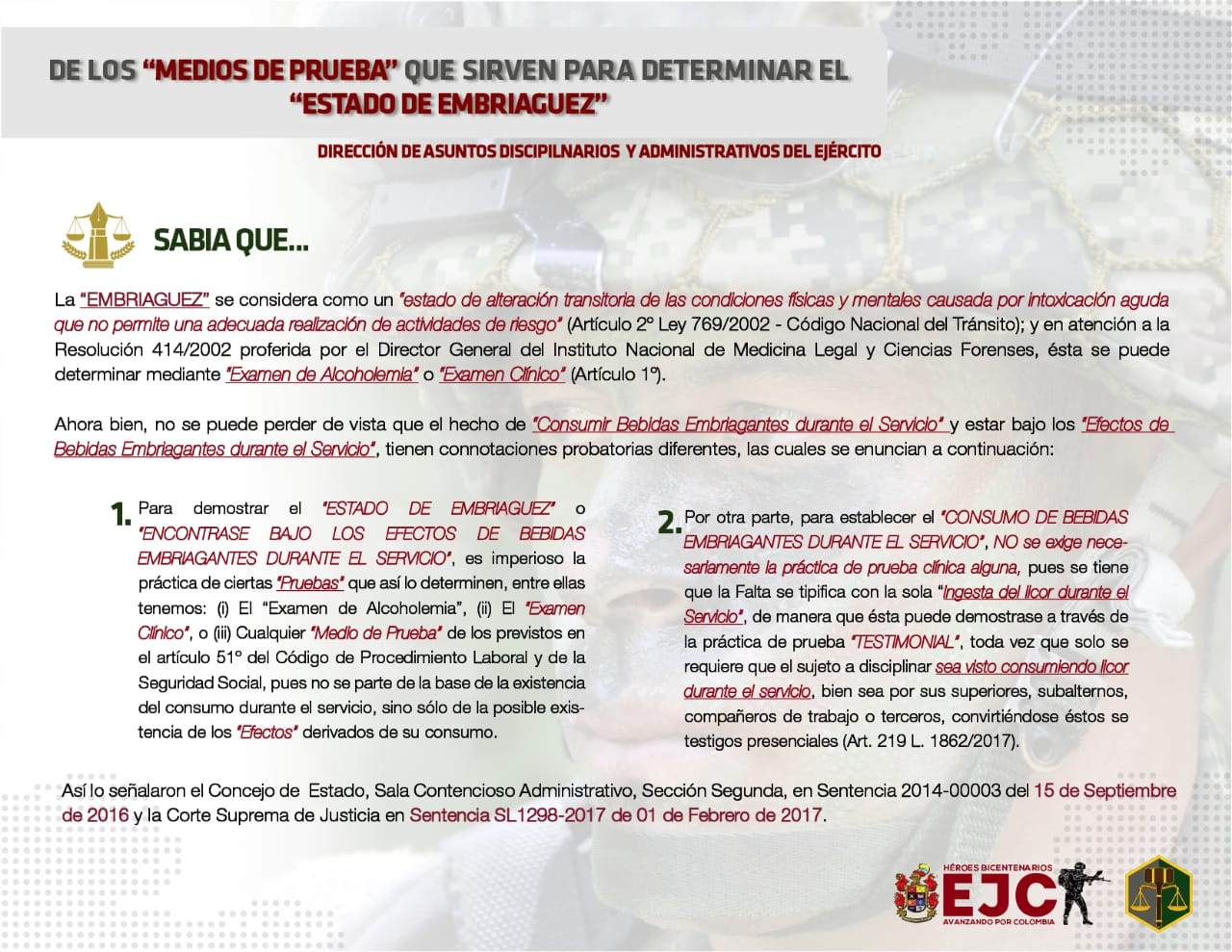 59. De los medios de prueba que sirven para determinar el estado de embriaguez