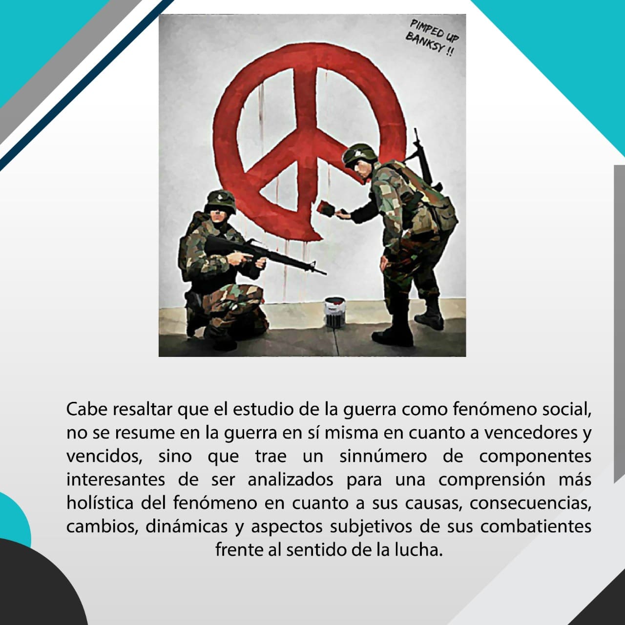 La guerra como fenómeno social