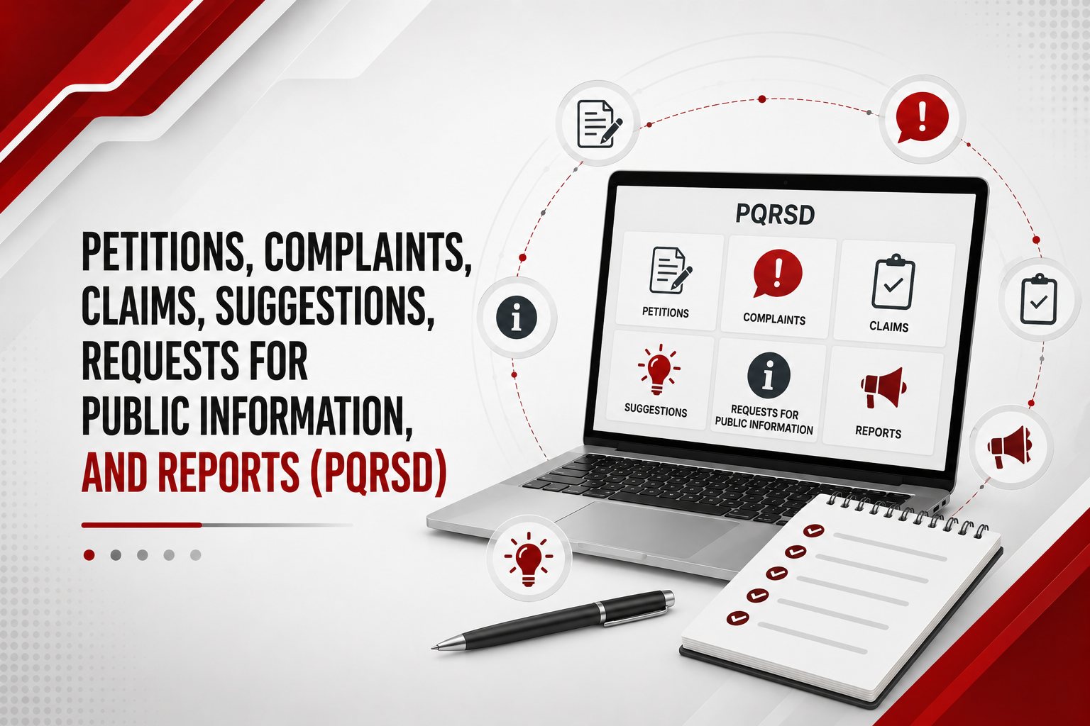 Petitions, Complaints, Claims, Suggestions, Requests for Public Information, and Reports (PQRSD)