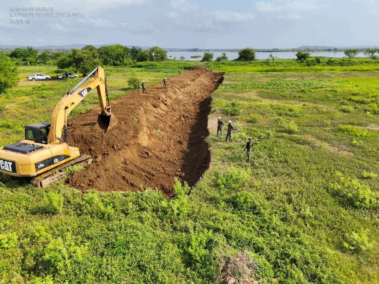 Ingenieros Militares inician intervención estratégica en la Ciénaga del Bajo Sinú para mitigar riesgo de inundaciones