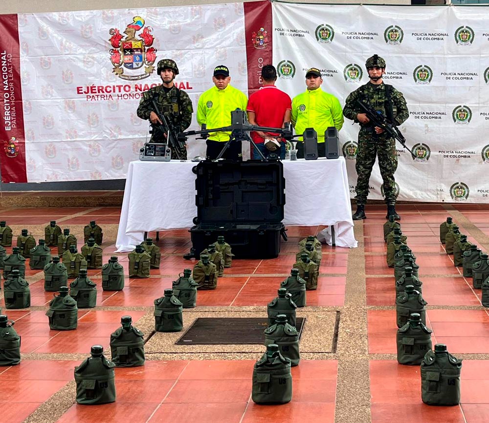 Ejército Nacional incautó un dron de alta tecnología, con el cual el grupo armado ELN pretendía llevar a cabo acciones terroristas en Vichada