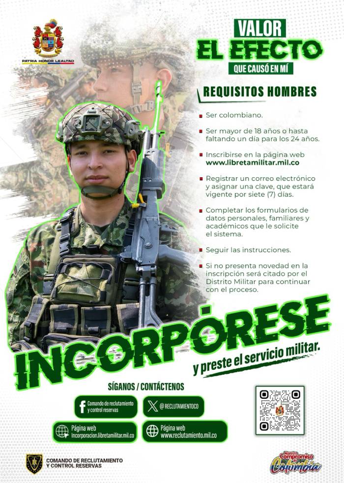Estos son los requisitos para los hombres que presten el servicio militar