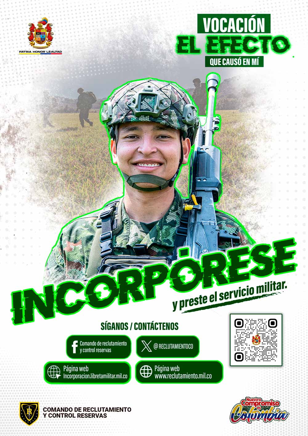La Octava División del Ejército Nacional invita a los jóvenes colombianos, para que presten su servicio militar en la Orinoquia colombiana