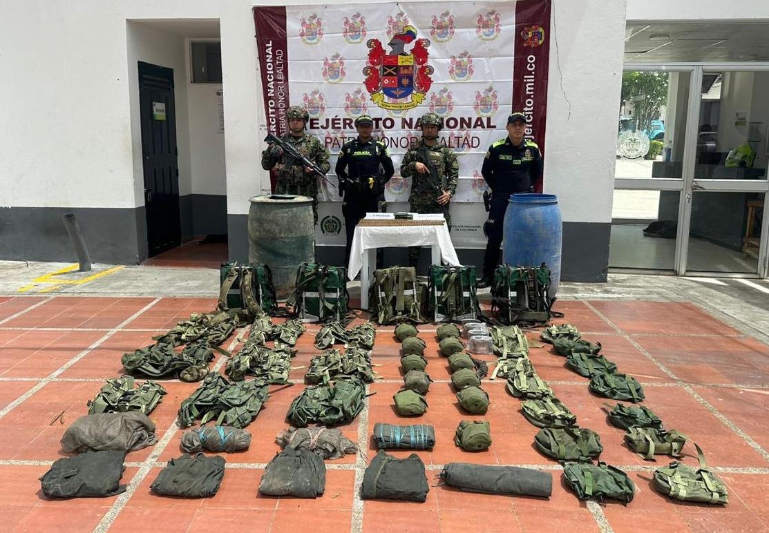 Ejército Nacional ubica depósito ilegal del GAO-r Frente Joaquín González en zona rural de Rovira