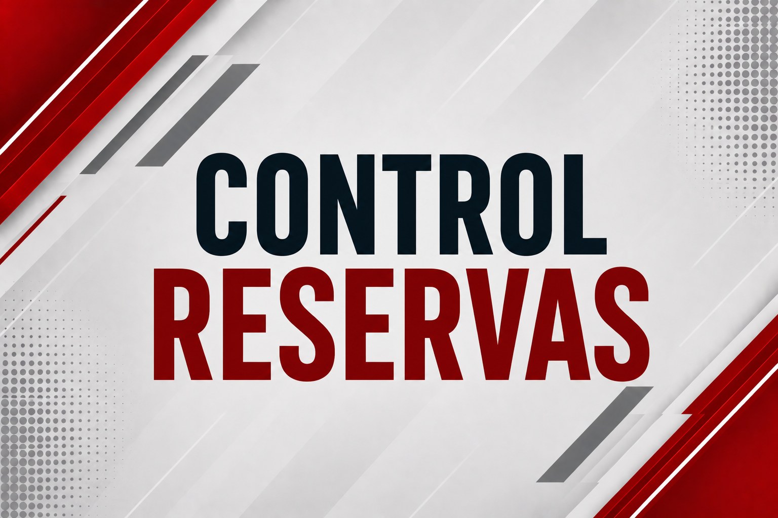 Control Reservas