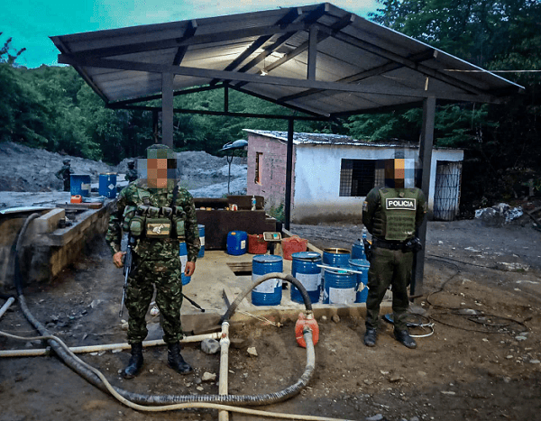 National Army seizes two illegal mining operations